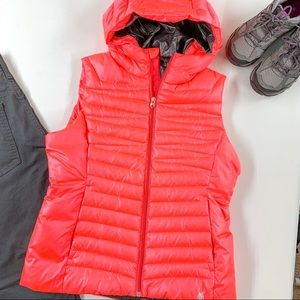 Spider Down Puffer Vest Timeless, Hooded, sz M